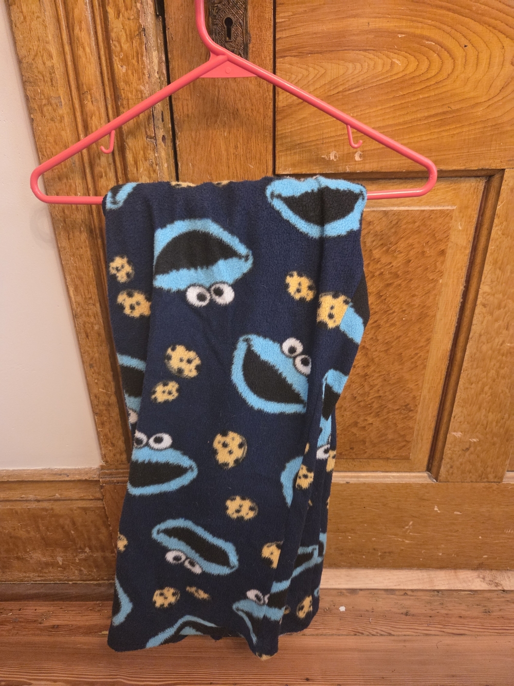 Sesame Street Cookie Monster Navy Blue Fleece Pajama Pants